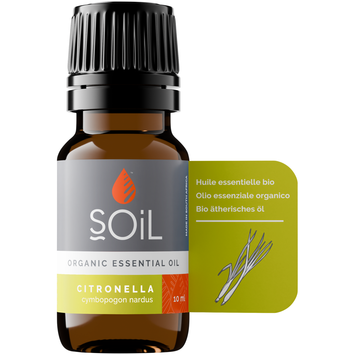 Organic Citronella Essential Oil (Cymbopogon Nardus) 10ml