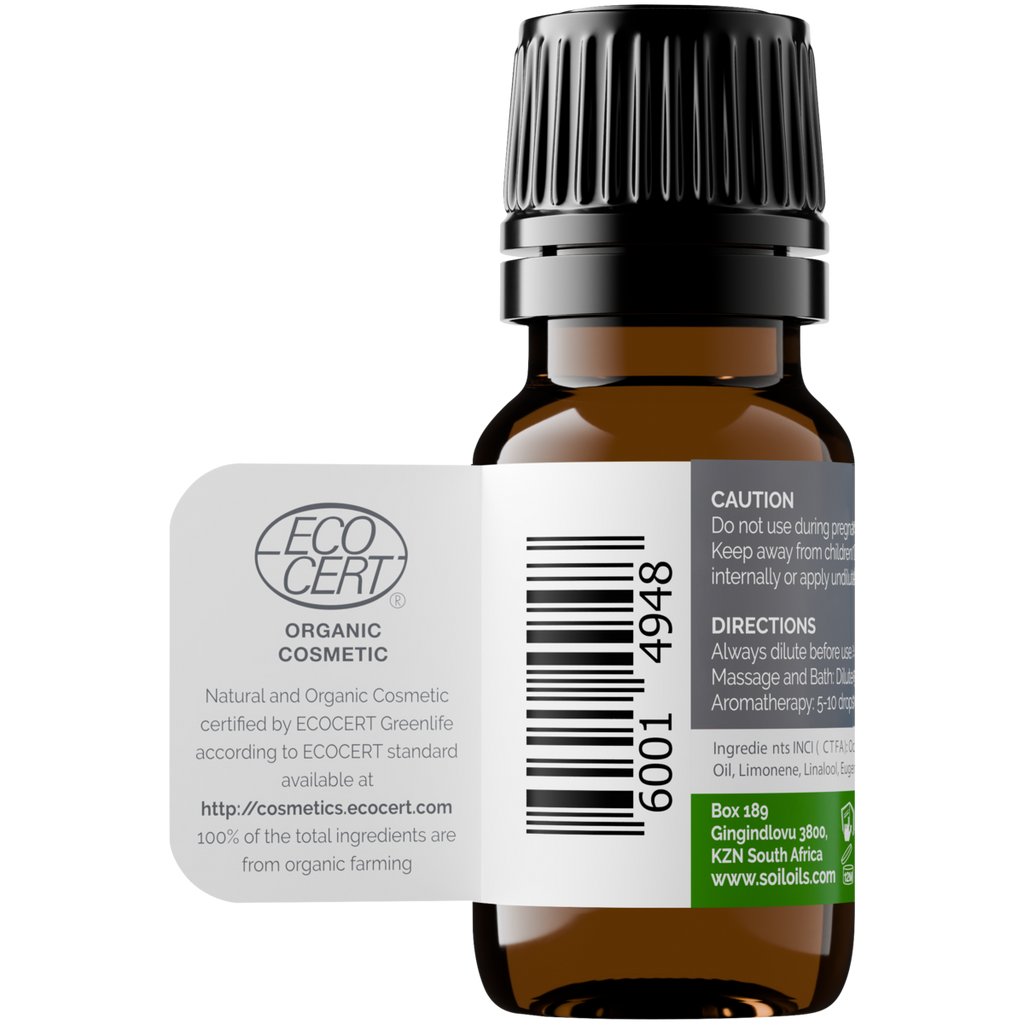 Organic Basil Essential Oil (Ocimum Basilicum) 10ml
