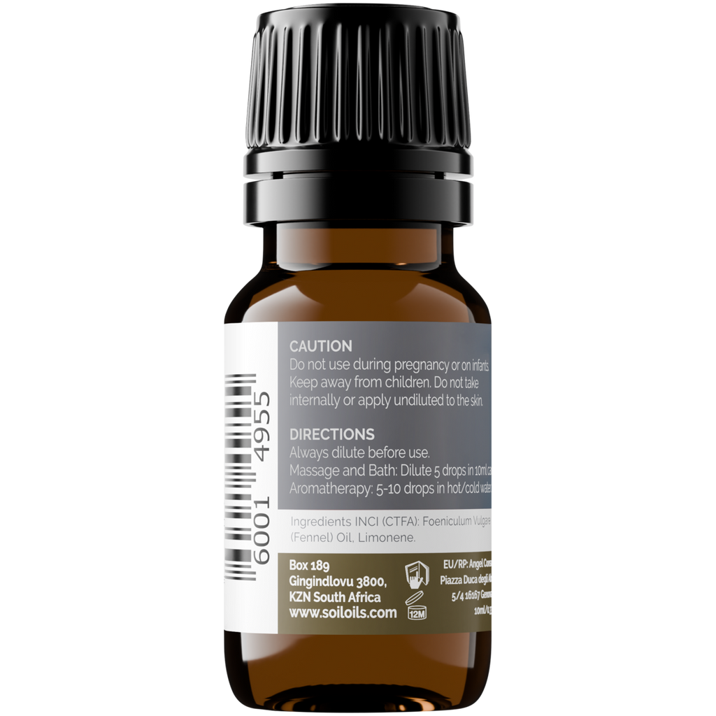 Organic Fennel Essential Oil (Foeniculum Vulgarus) 10ml