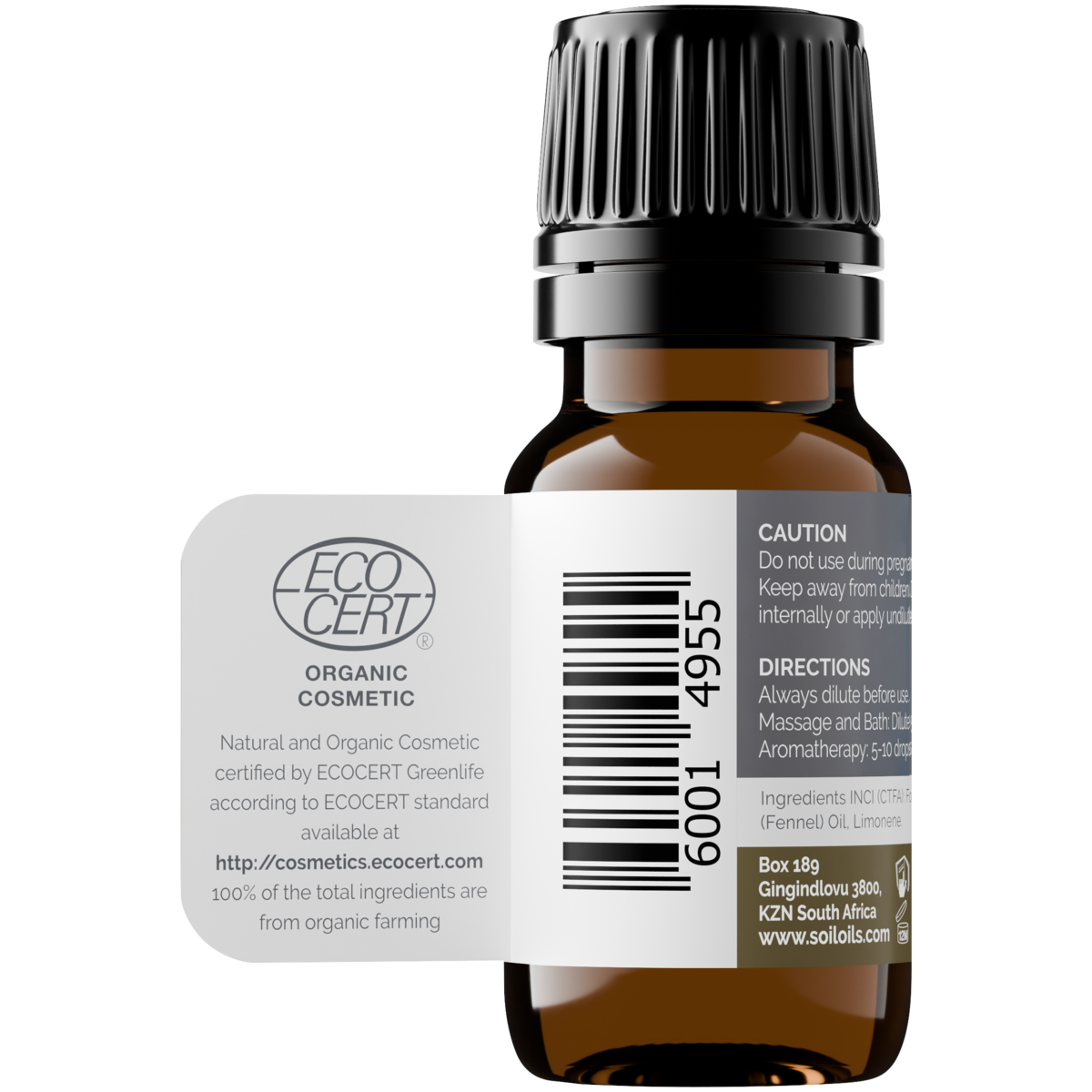 Organic Fennel Essential Oil (Foeniculum Vulgarus) 10ml