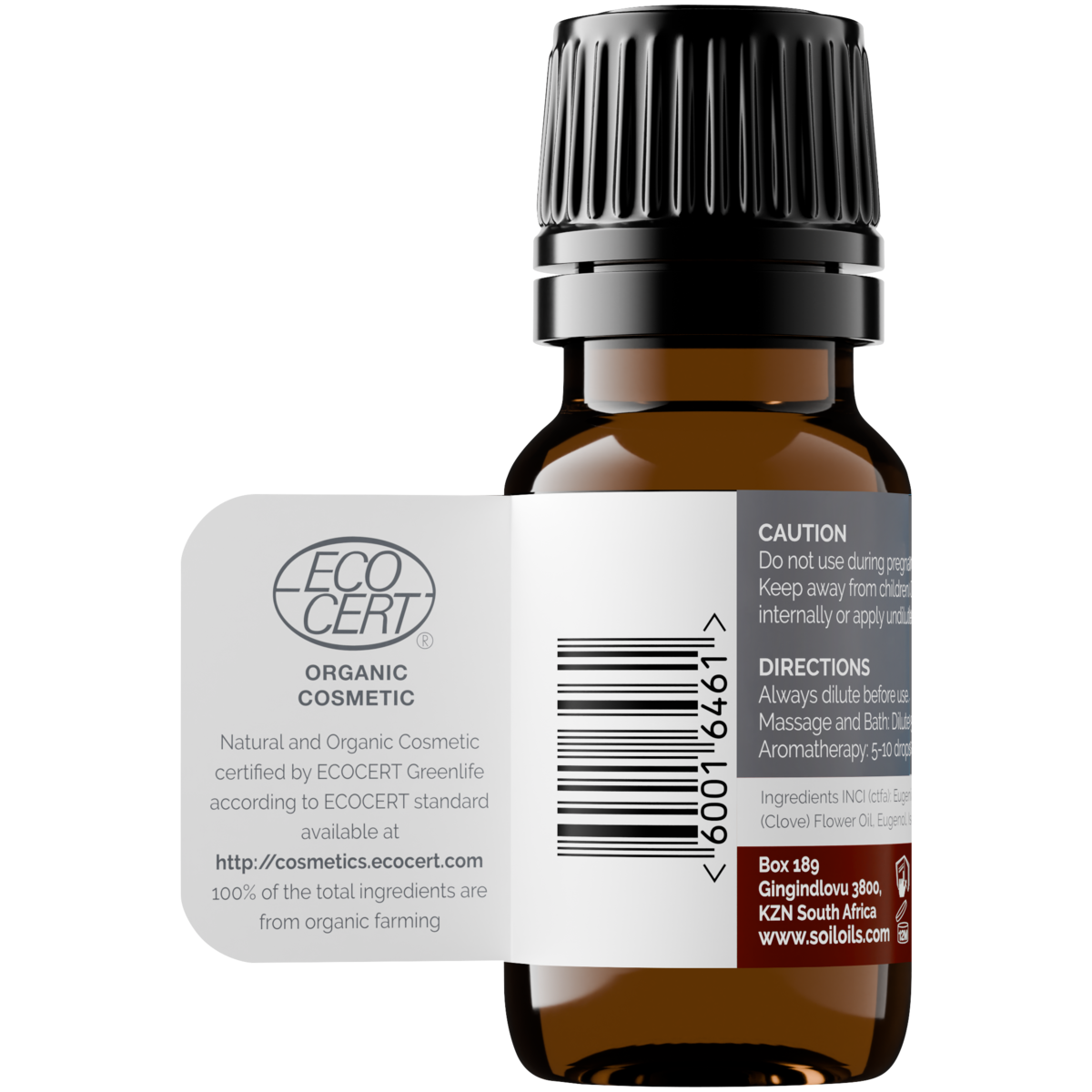 Organic Clove Bud Essential Oil (Eugenia Caryophillus) 10ml