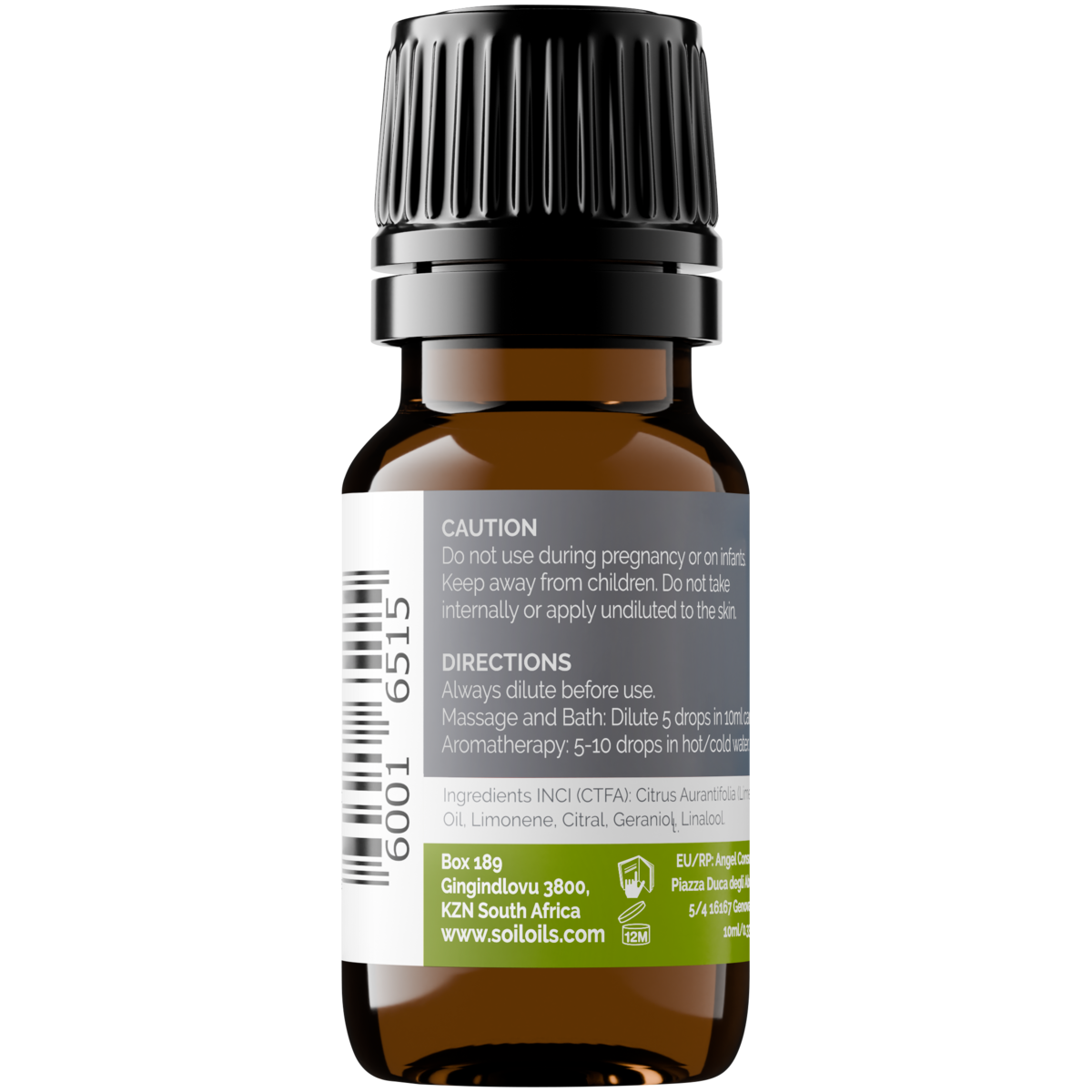 Organic Lime Essential Oil (Citrus Aurantifolia) 10ml