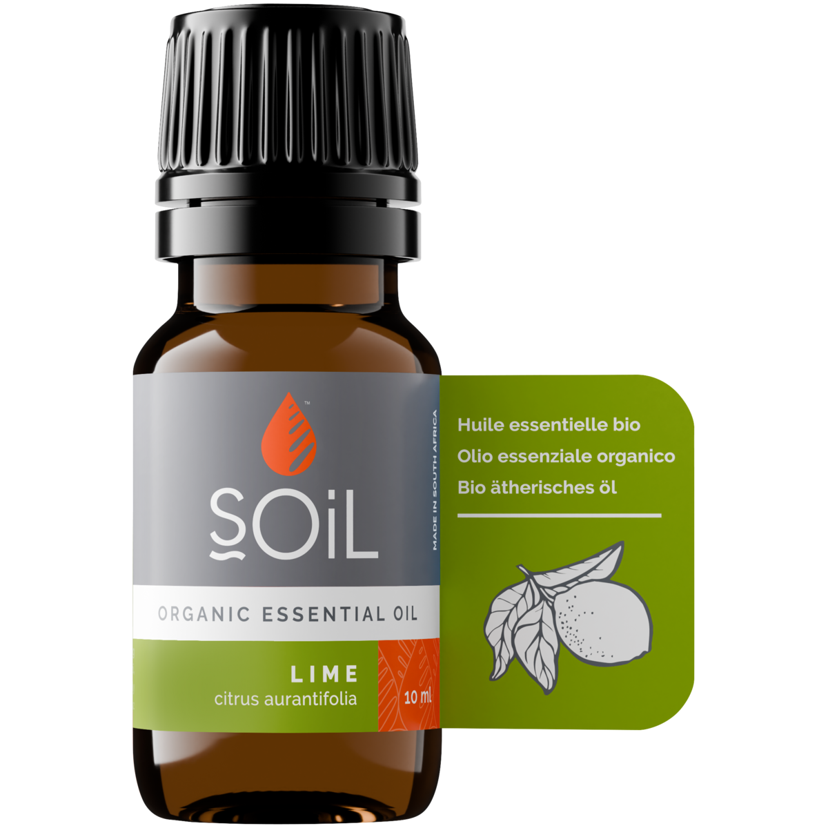 Organic Lime Essential Oil (Citrus Aurantifolia) 10ml