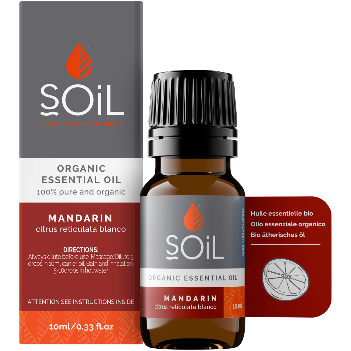 Organic Mandarin Essential Oil (Citrus Reticulata Blanco) 10ml