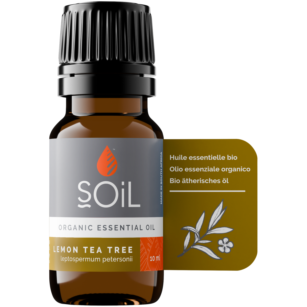 Organic Lemon Tea Tree Essential Oil (Leptospermum Petersonii) 10ml