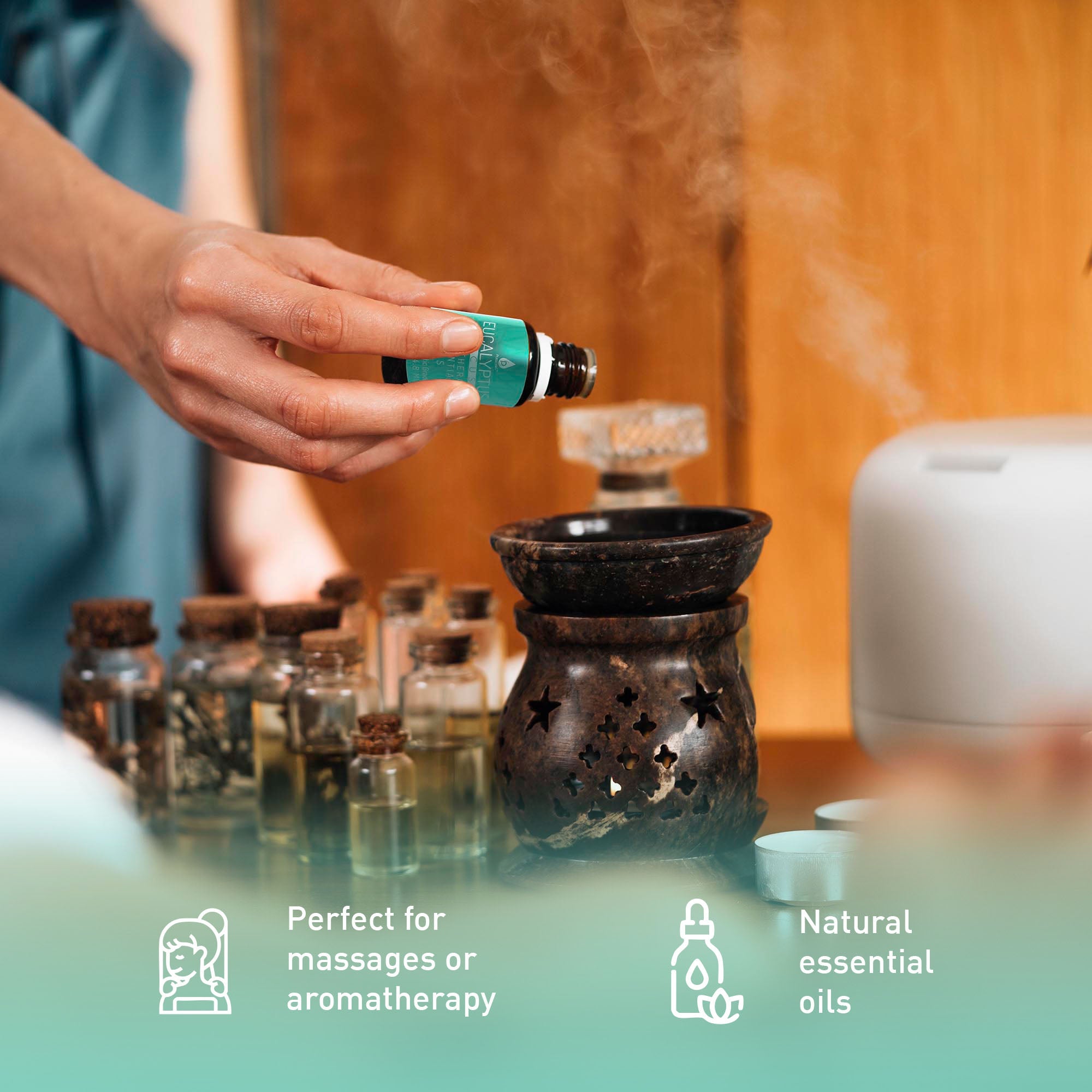 3 Pack Aromatherapy Essential oils (Lavender, Eucalyptus