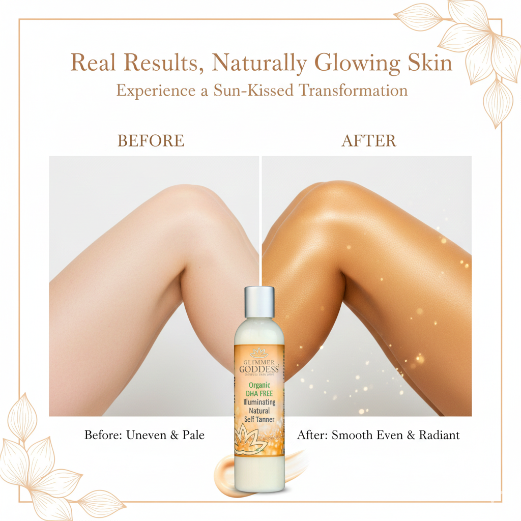 Organic DHA-Free Self Tanner – Natural Sun-Kissed Glow for Sensitive Skin
