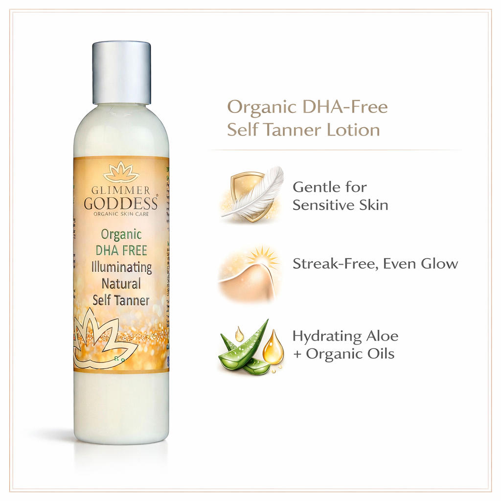 Organic DHA-Free Self Tanner – Natural Sun-Kissed Glow for Sensitive Skin