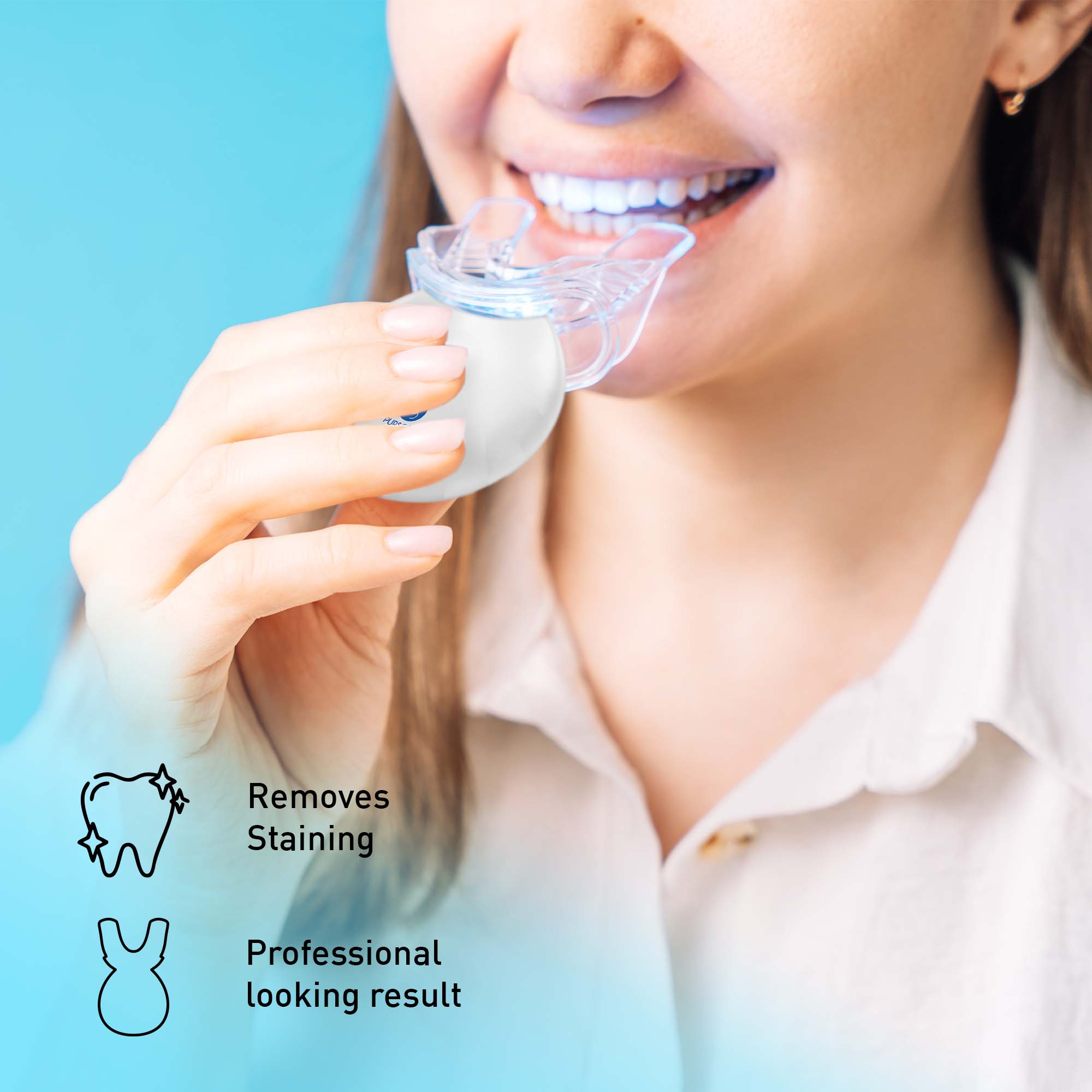 Pursonic Advanced Smile Care Bundle – LED Whitening Kit, Whitening Strips, & Electric Toothbrush
