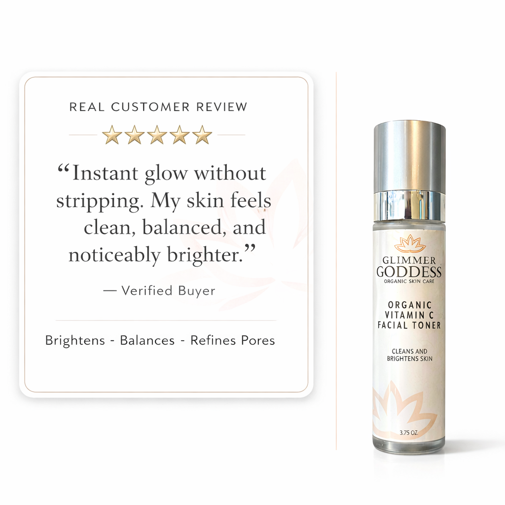 Organic Vitamin C Facial Toner – Natural Brightening Astringent