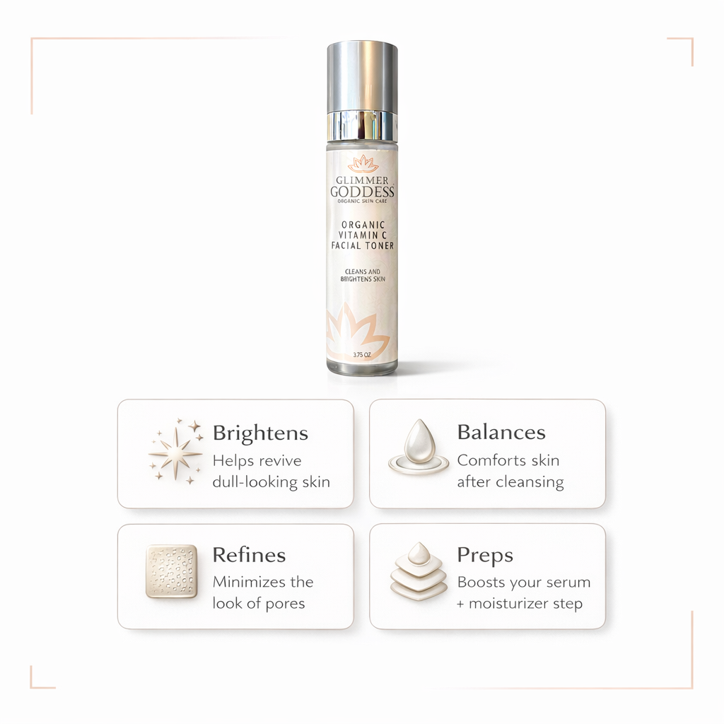 Organic Vitamin C Facial Toner – Natural Brightening Astringent
