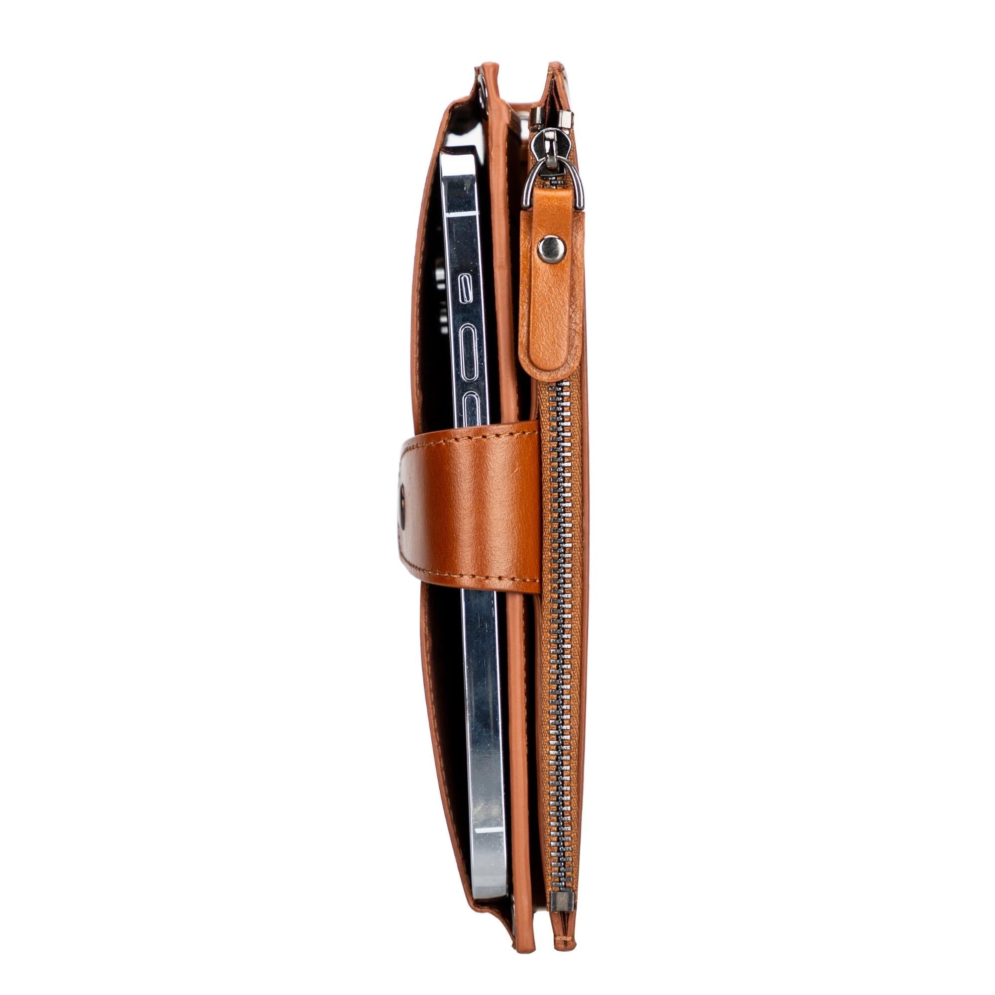 Kaycee Leather Women's Cell Phone Wallet with Strap